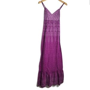 American Eagle Outfitters Womens Purple Country Boho Gypsy Maxi Dress Small